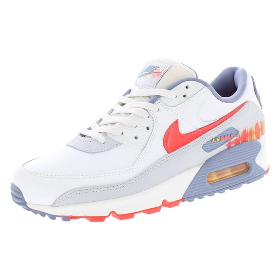 Nike Air Max 90 Premium Unisex Shoes Size 10, Color: Summit White/Bright Crimson