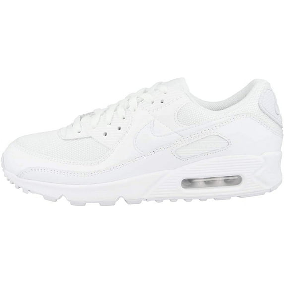 Nike Air Max 90 Recraft CN8490-100 Men's Triple White Leather Running Shoes JAB4 (11)