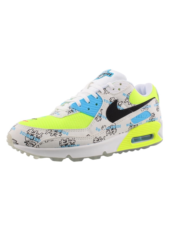 Air Max 90 Se Unisex Shoes Size 8.5, Color: White/Black/Volt