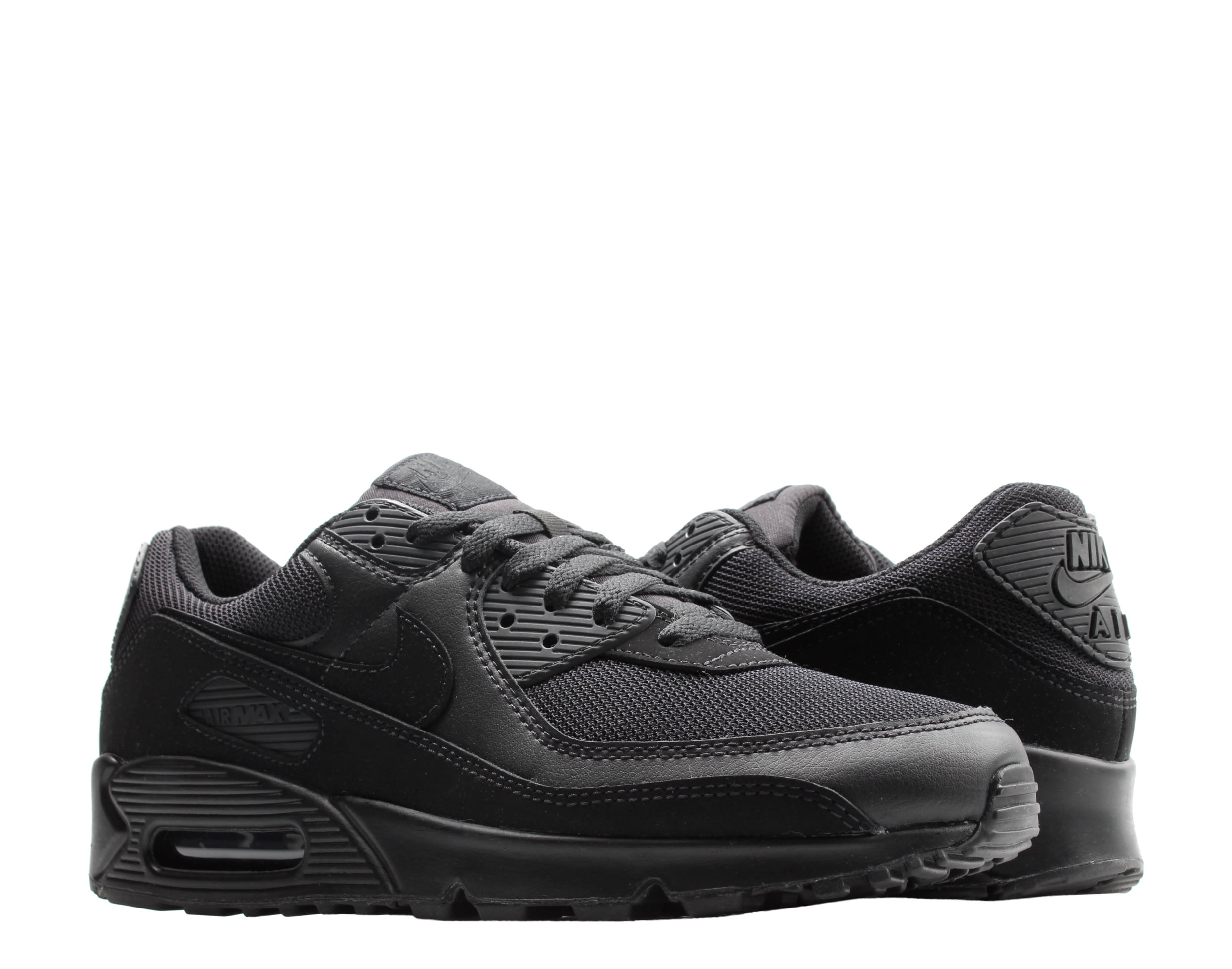 Sovesal Glat gået vanvittigt Nike Air Max 90 Triple Black/Black-Black-White Men's Running Shoes  CN8490-003 - Walmart.com