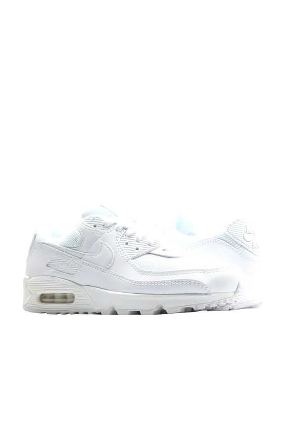 Air Max 90 Triple White/White-Wolf Grey Men's Running Shoes CN8490-100