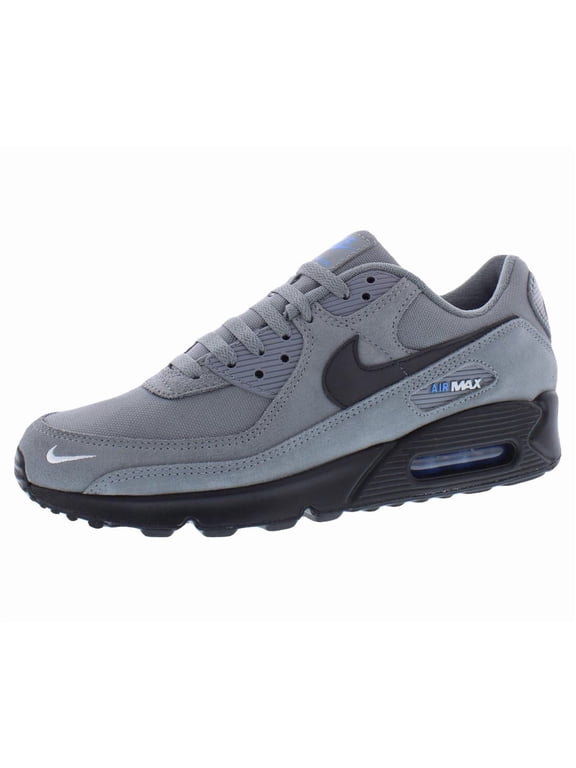 Air Max 90 Unisex Shoes Size 8.5, Color: Smoke Grey/Black/Light Photo Blue