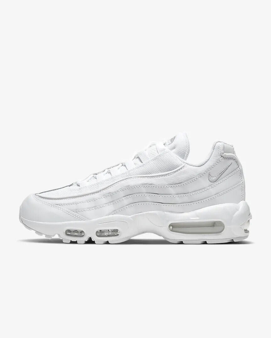 Nikeスニーカー Nike Air Max 95 Essential Men White/Grey Athletic Sneaker Shoes