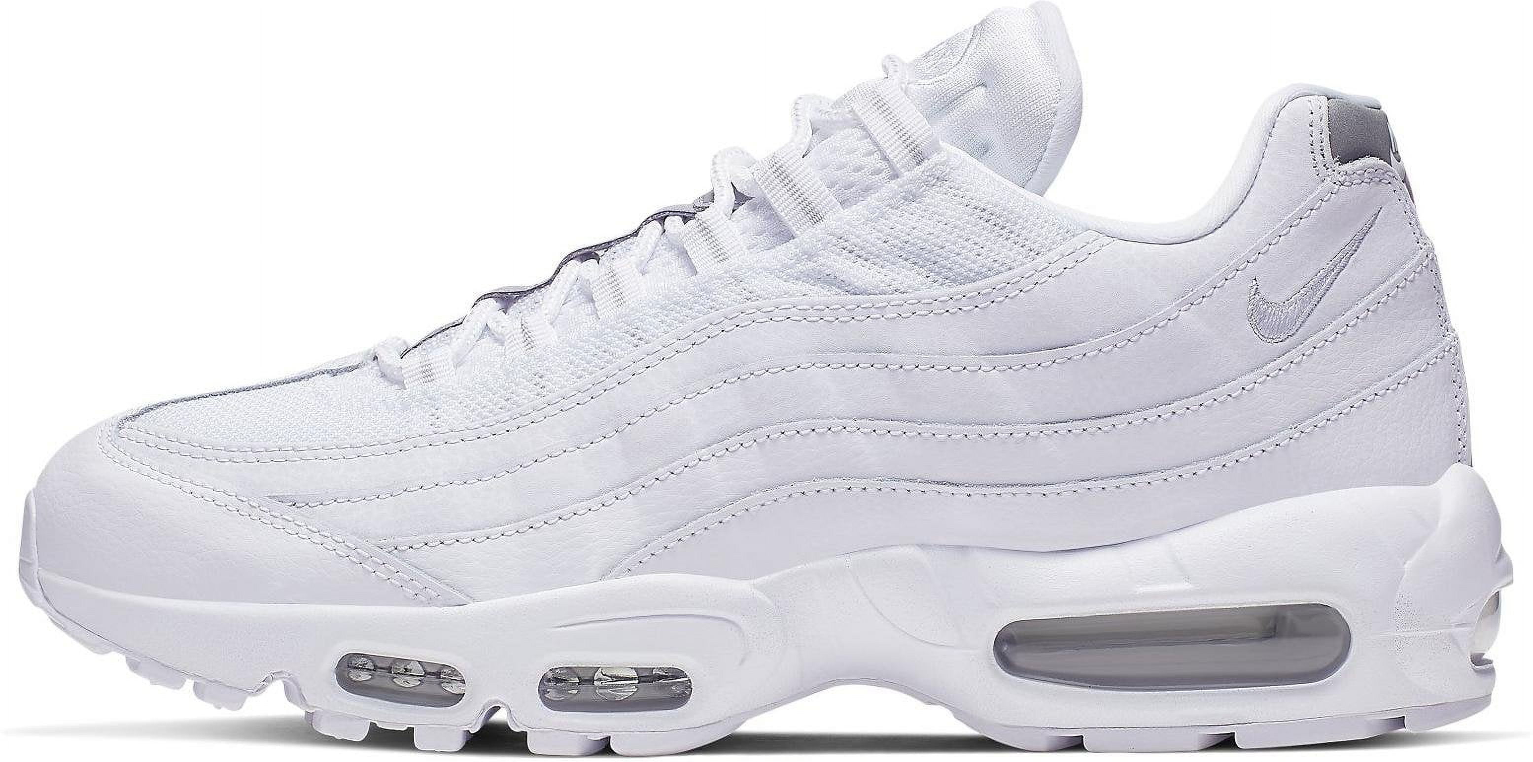 Men s Nike Air Max 95 White Pure Platinum Reflect Silver AT9865 100 11 Walmart