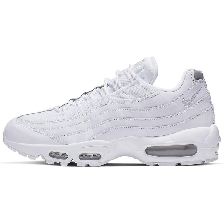 Men s Nike Air Max 95 White Pure Platinum Reflect Silver AT9865 100 11 Walmart