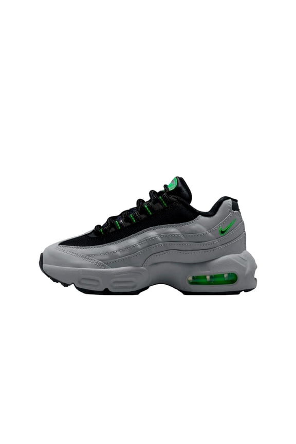 Air Max 95 Recraft Leather Light Smoke Grey / Black HQ6364-012 Pre-School Size 11