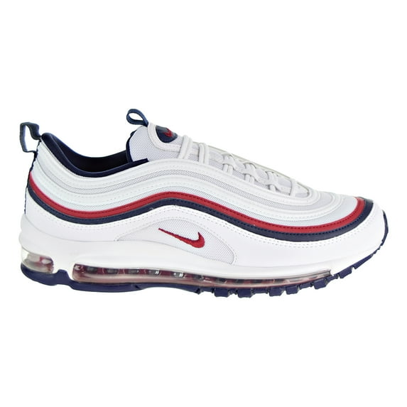 Nike Air Max 97 Women's Shoes White/Red Crush/Blackened Blue 921733-102