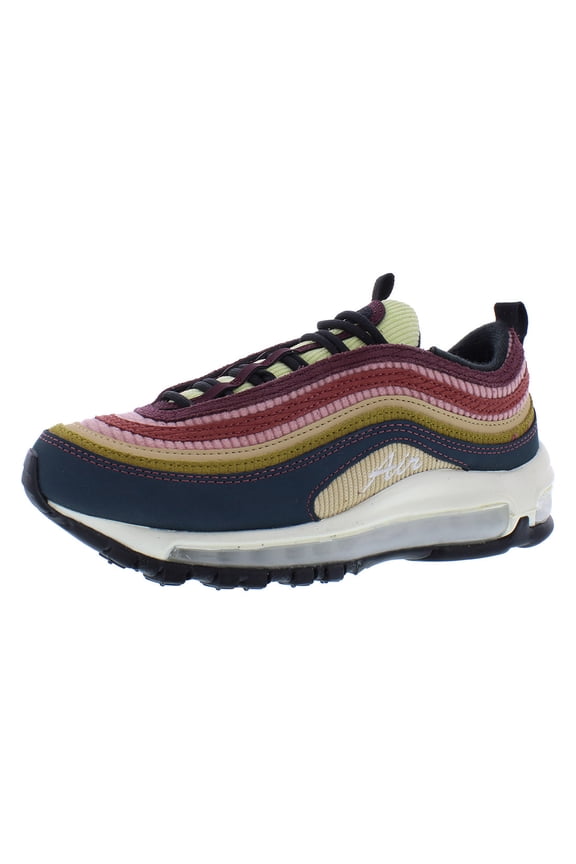 Air Max 97 Womens Shoes Size 6, Color: Deep Jungle/White/Bronzine/Sesame/Red Stardust/Cedar