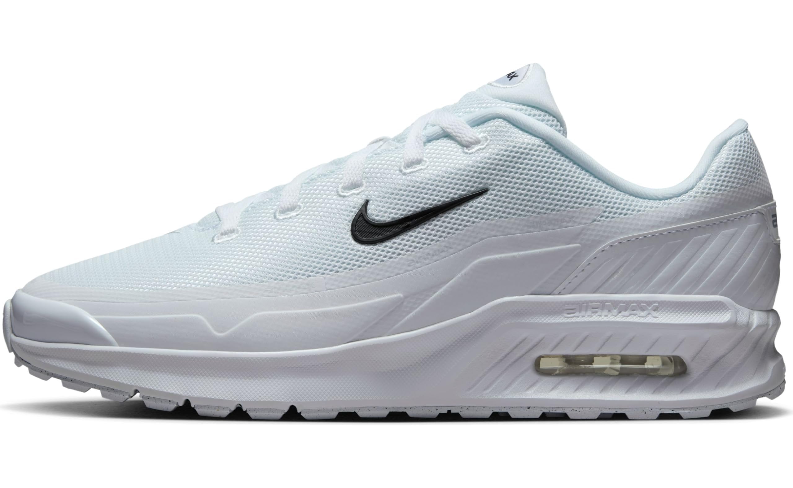 Nike Air Max Bia Mens Laced Shoes, White/Black-Wolf Grey, 8