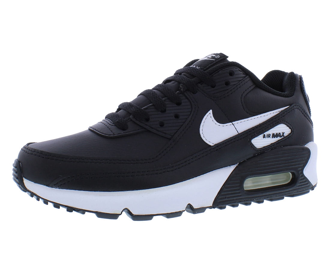 Nike Air Max Boys' Athletic Shoes, Black & White, 6