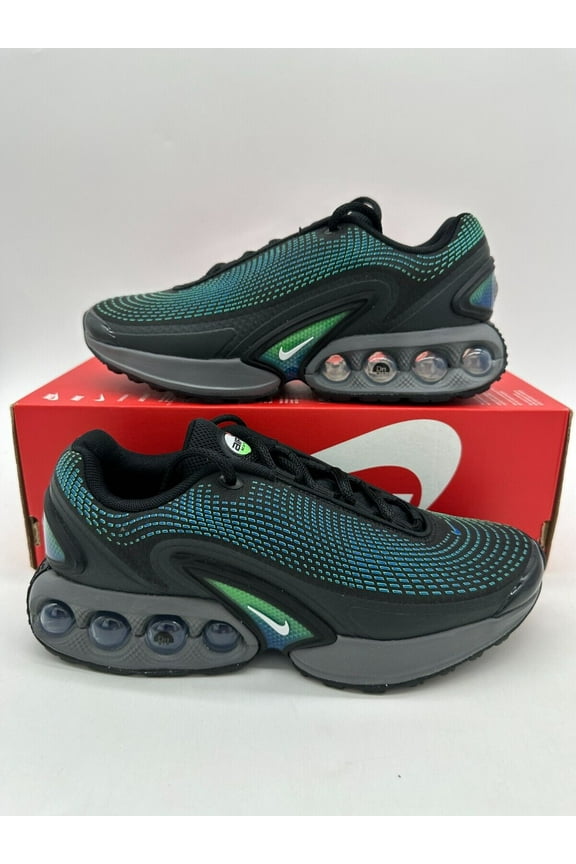 Air Max DN Women's Size 6 Black Blue Green Athletic Shoes DV3337 010
