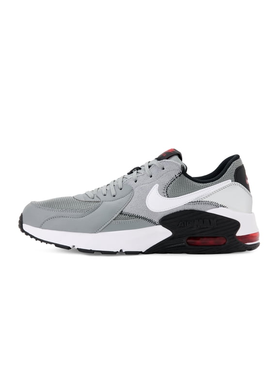 Men's Air Max Excee Athletic Shoes Particle Grey/White-Black-Red Size 8