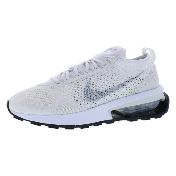 Nike Air Max Flyknit Racer Womens Shoes Size 7, Color: White/Platinum/Black