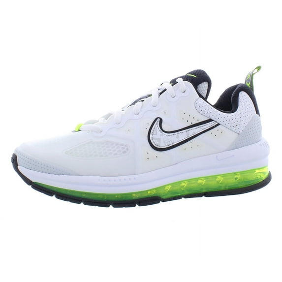 Nike Air Max Genome Boys Shoes Size 6.5, Color: White/Neon