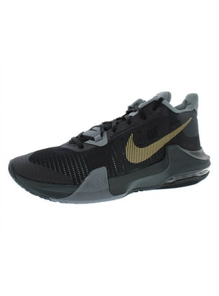 Nike black and gold shoes top