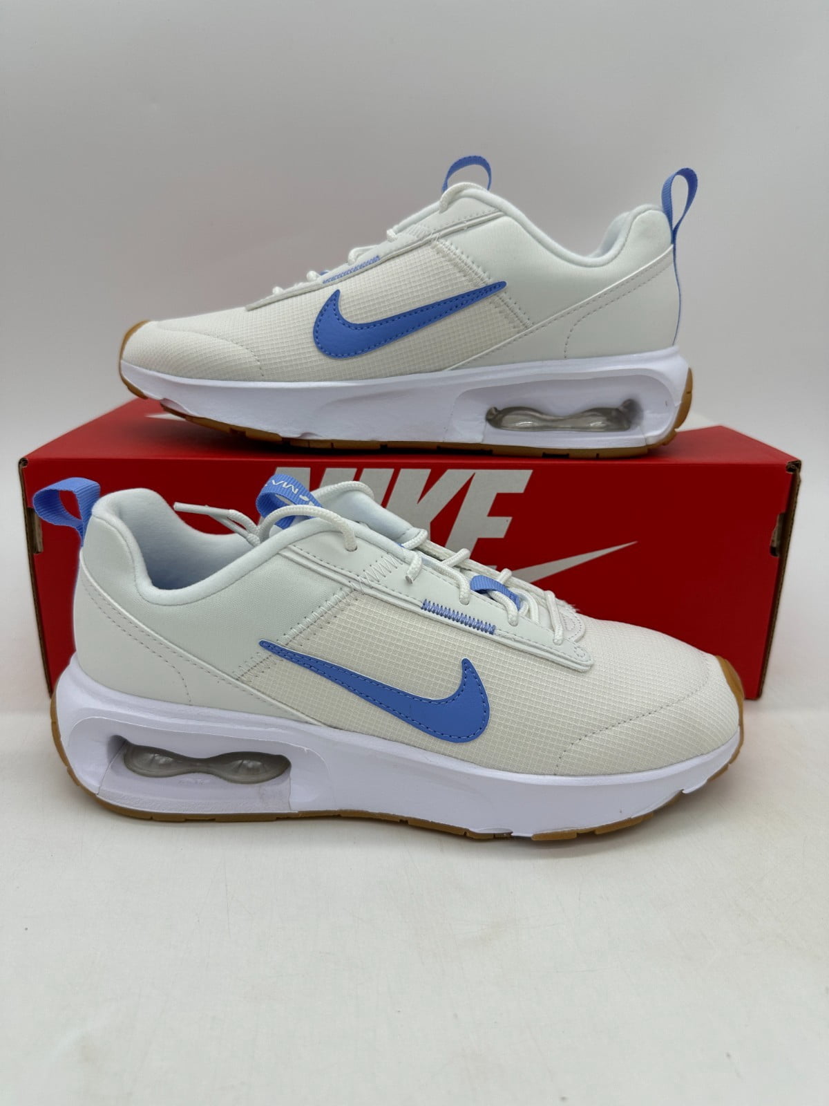 Air Max Intrlk Lite Women's Size 7 White Blue Athletic Shoes DX3705 104