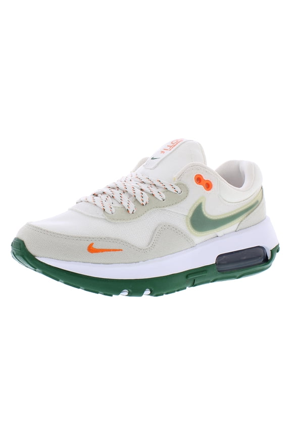 Air Max Motif GS Boys Shoes Size 4, Color: White/George Green