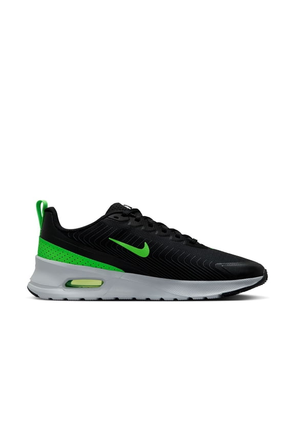 Air Max Nuaxis Men's Running Shoes Color: Black Green Gray Size: 11