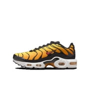 Nike Air Max Plus Big Kids Shoes, Black/Bright Ceramic/Resin/Pimento, 6