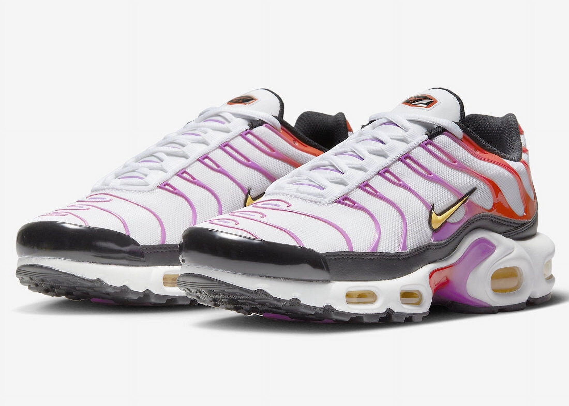 Air Max Plus DZ3671-100 Women's White/Pink-Orange Running Shoes NR3803 (6.5)