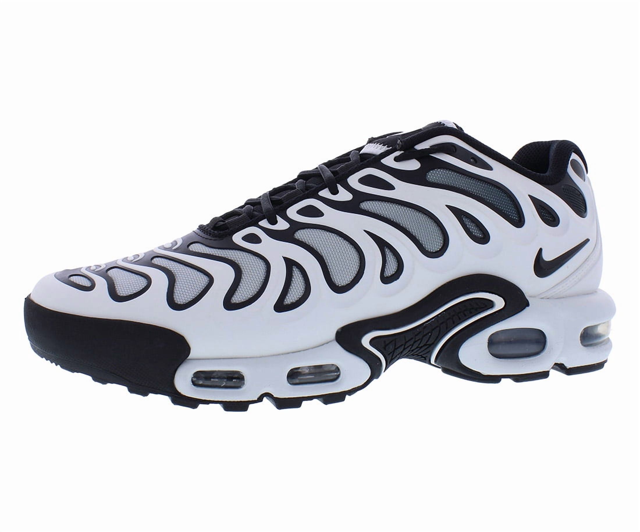 Nike Air Max Plus Drift Mens Shoes Size 11.5, Color: White/Black/Metallic Silver