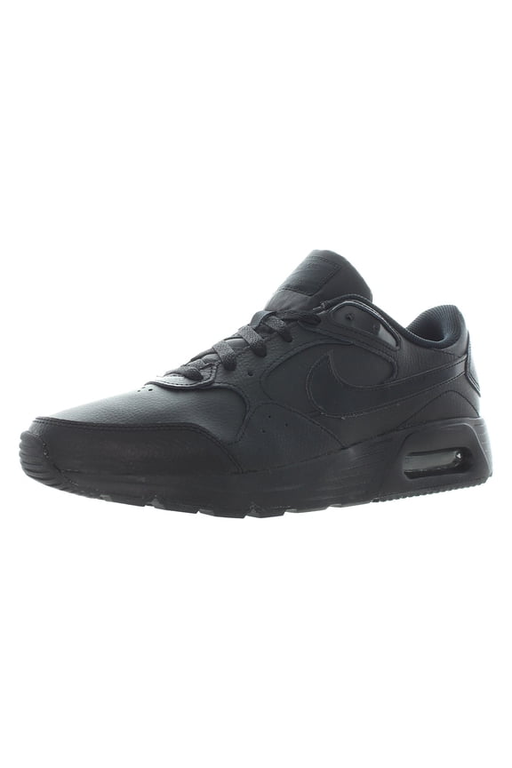 Air Max SC Leather Mens Shoes Size 10, Color: Black/Black/Black