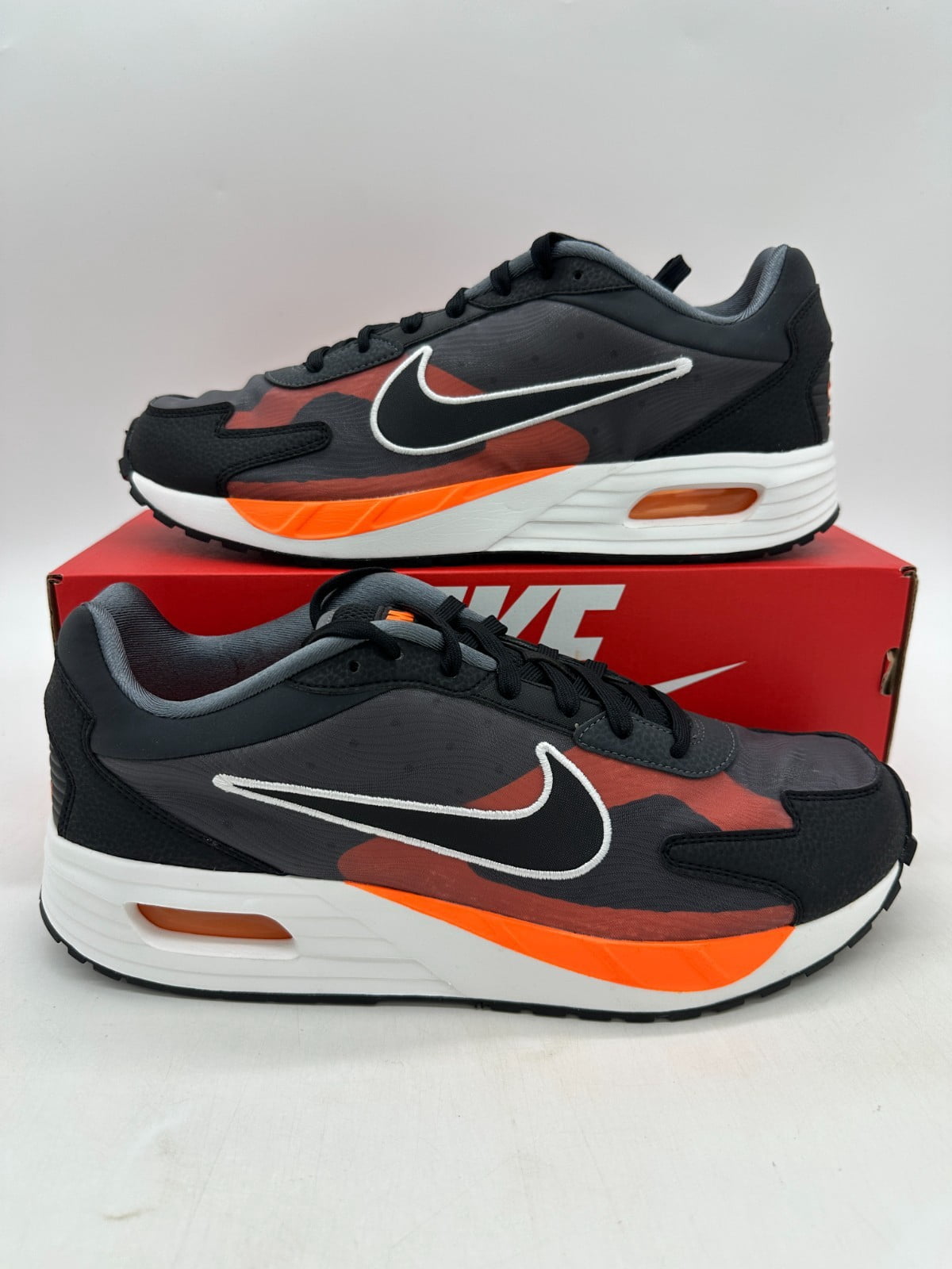 Nike Air Max Axis Orange Black Blue Logo Athletic Sneakers Shoes Size 7 Youth Nike Air Max AXIS LU2 Little Boys Sneakers 6C | Mercari main image 3