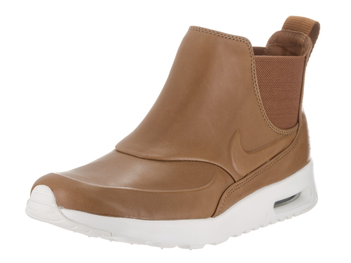 Nike Air Max Thea Mid 859550-200 Women's Brown Sail Leather Shoes