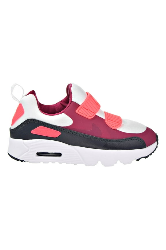 Air Max Tiny 90 (PS) Preschool Shoes White/Noble Red/Anthracite 881927-101 (13 M US)