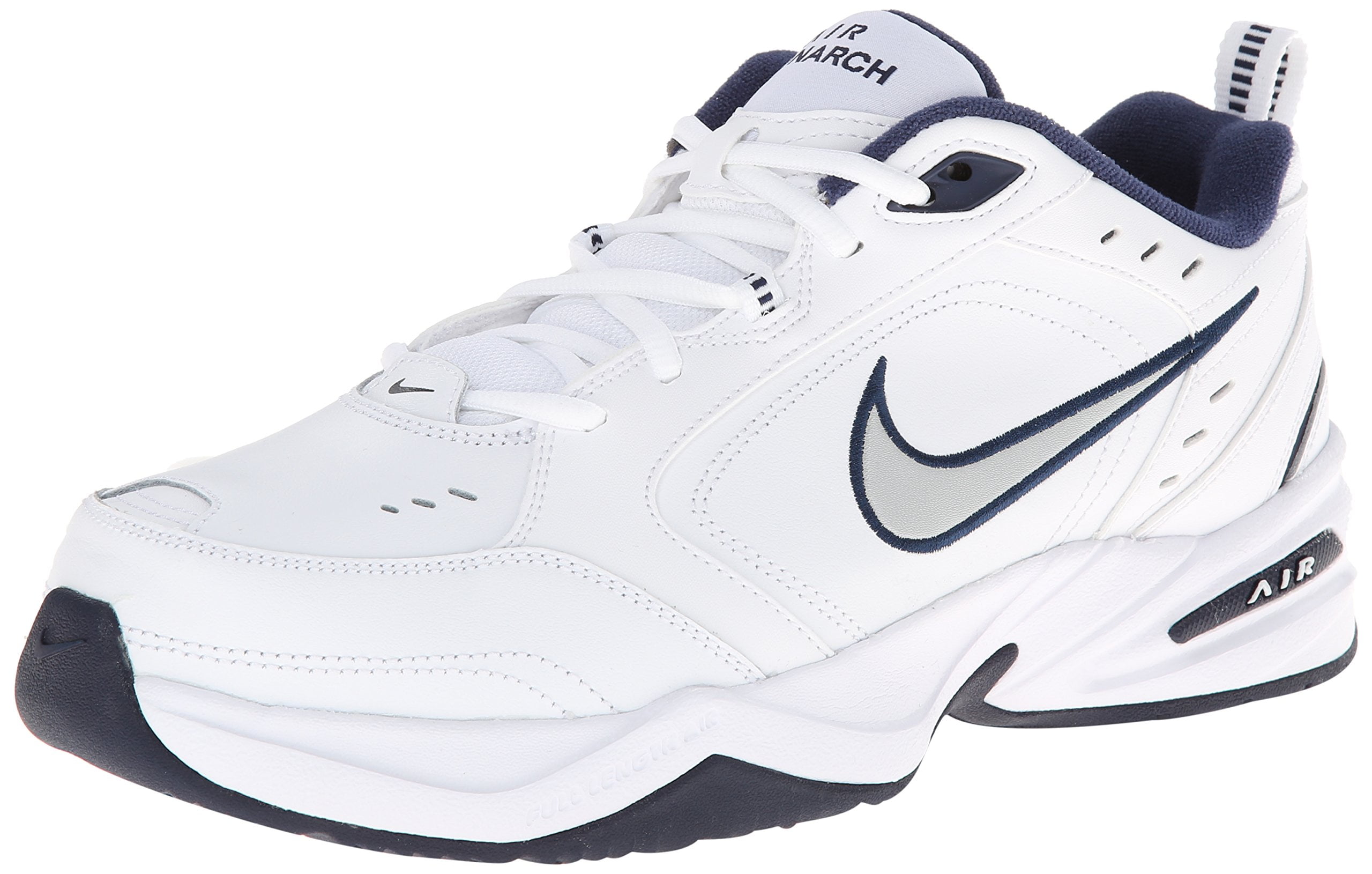 Nike Air Monarch IV 4E Running Shoes White Silver Navy in Nepal at NPR 26878 Rating 5