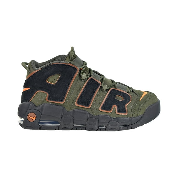 Nike Air More Uptempo 96 Men's Shoes, Cargo Khaki-Alpha Orange