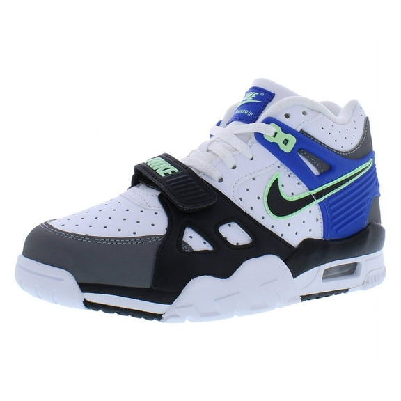 Nike Air Trainer 3 GS Boys Shoes Size 6.5, Color: White/Grey/Blue