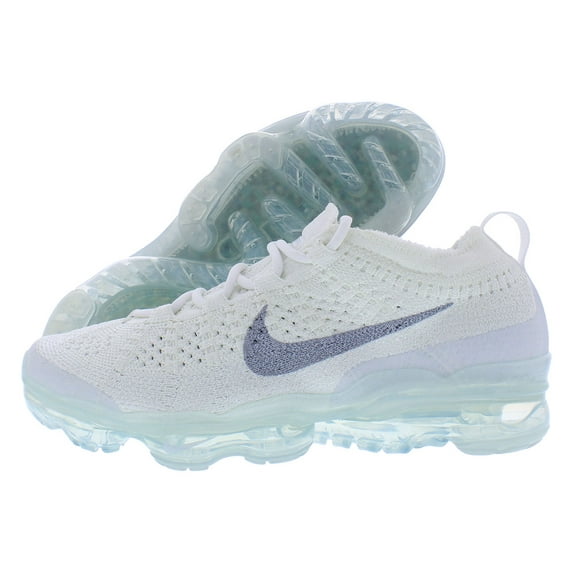 Nike Air VaporMax 2023 Flyknit Womens Athletic Shoes, White/ Grey, 9.5