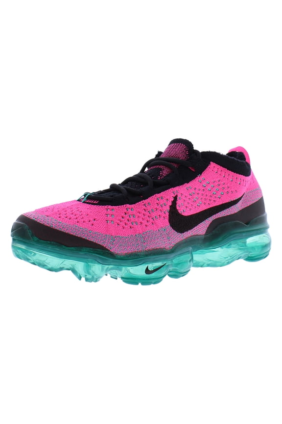 Air Vapormax 2023 Flyknit Next Nature Womens Shoes Size 8.5, Color: Clear Jade/Black/Pink Blast