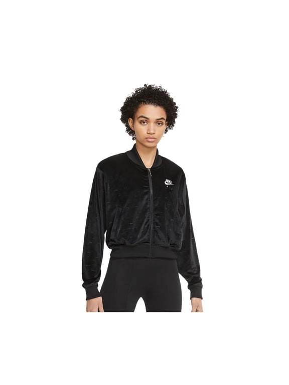 Air Velour Womens Active Sweaters Size XL, Color: Black/White