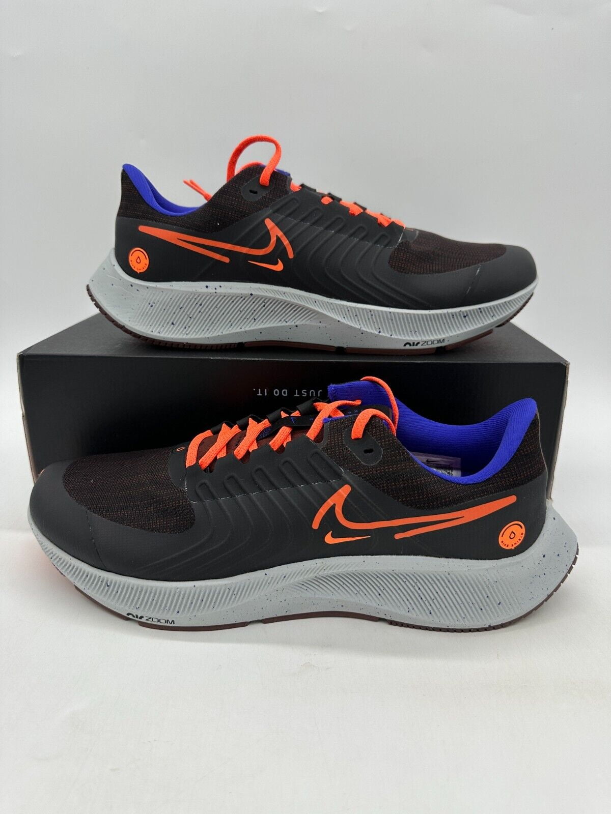 Nike Air Zoom Pegasus 38 Shield Men's Size 14 Black Athletic Shoes DC4073 003