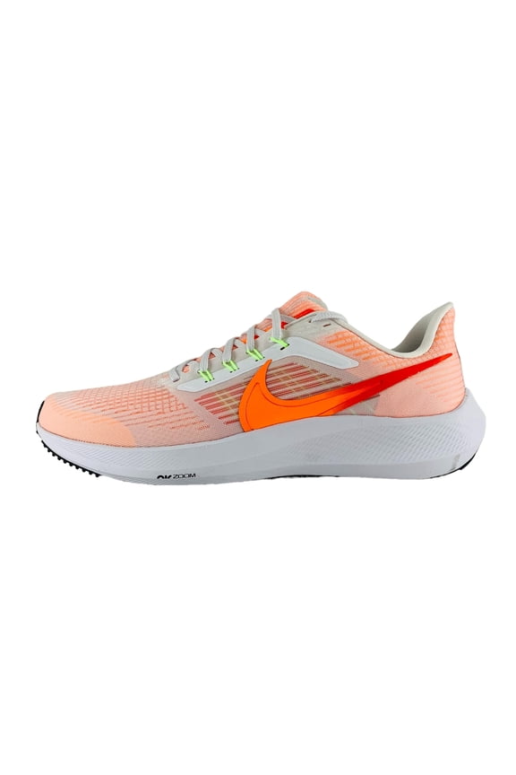 Air Zoom Pegasus 39 White Bright Crimson Sneakers, New Men's Running Shoes DH4071-102, Men's U.S. Shoe Size 12