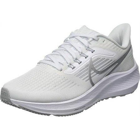 Nike Air Zoom Pegasus 39 White Silver Women Running Shoe Sneaker DH4072-100 Size 8.5