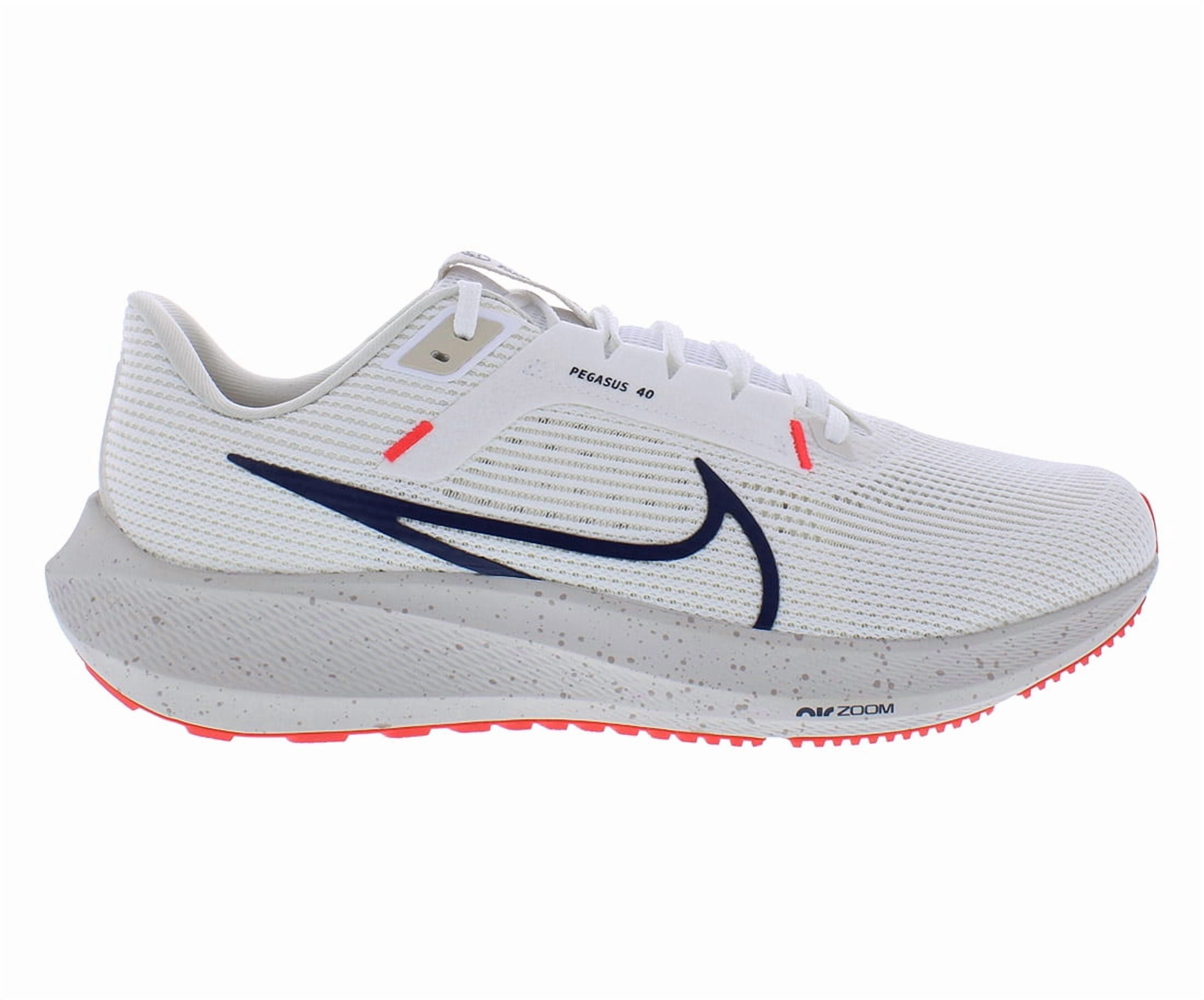 Air Zoom Pegasus 40 Wide Unisex Shoes Size 11.5, Color: White/Obsidian/Light Orewood Brown