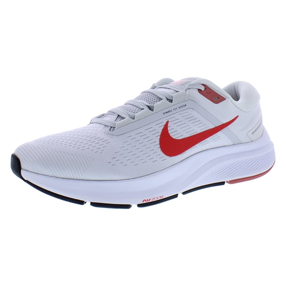 Nike Air Zoom Structure 24 Unisex Shoes Size 13, Color: Photon Dust/Light Crimson