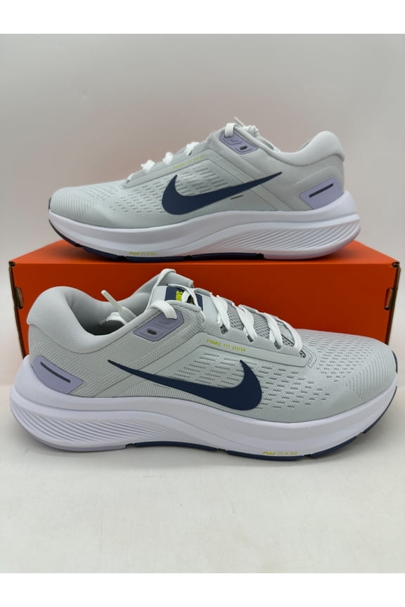 Air Zoom Structure 24 Women's Size 8 Grey White Running Shoes DA8570 005