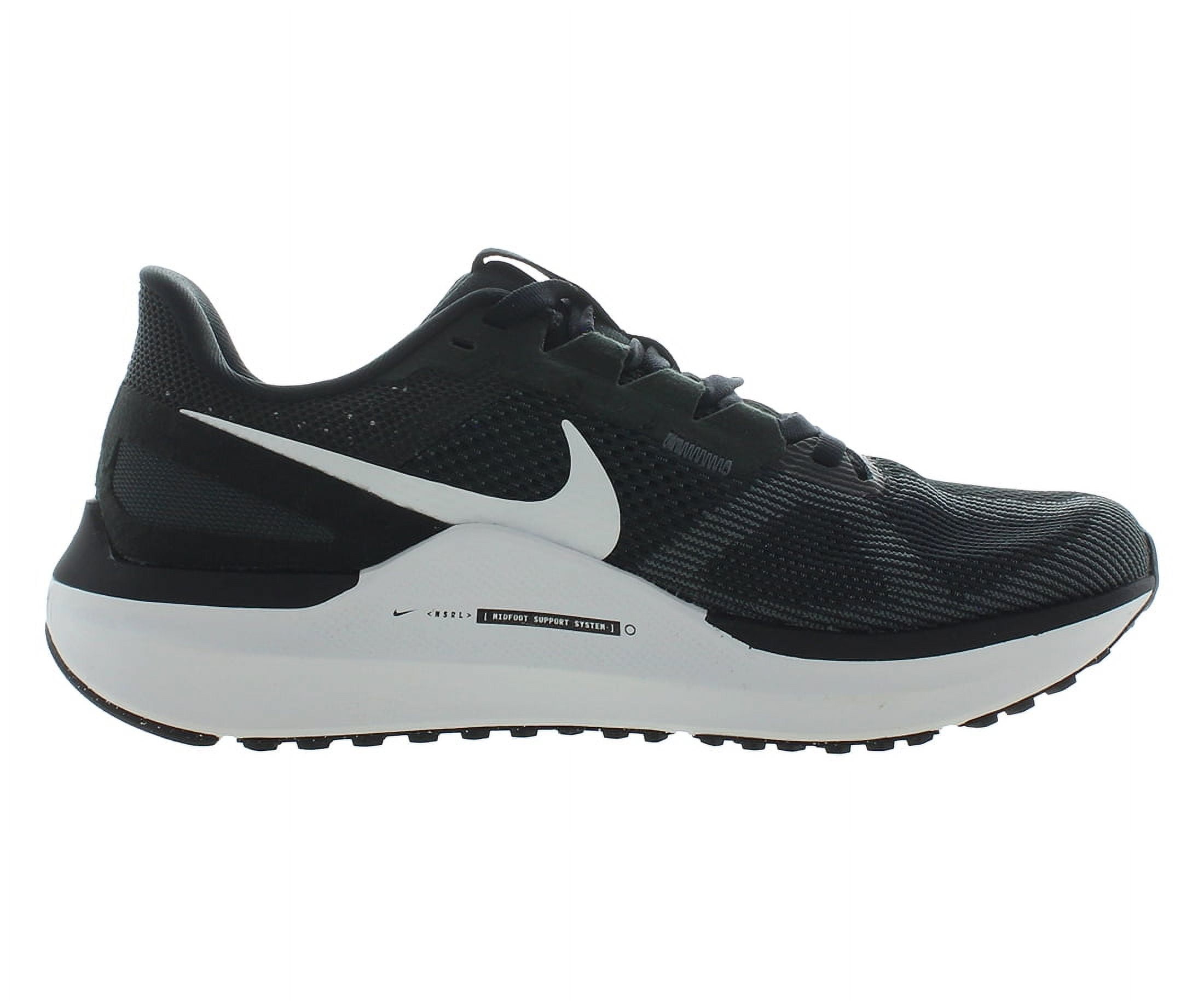 Nike Air Zoom Structure 25 Wide Unisex Shoes Size 6.5, Color: Black/White/Dk Smoke Grey