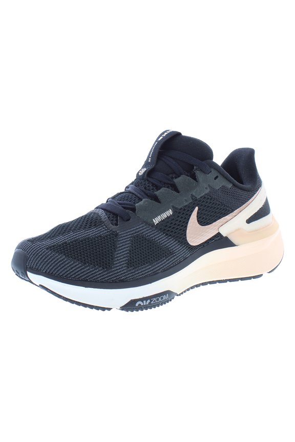 Air Zoom Structure 25 Womens Shoes Size 8.5, Color: Black/Metallic Red Bronze