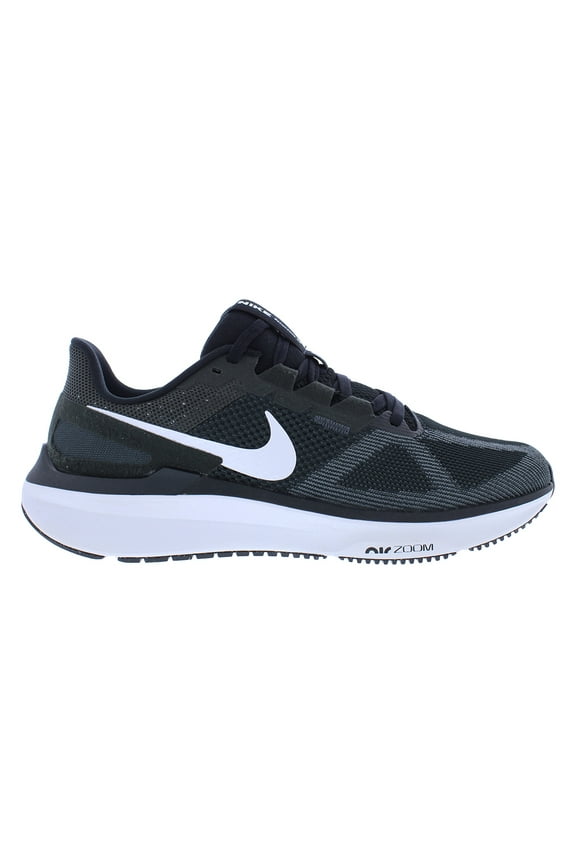 Air Zoom Structure 25 Womens Shoes Size 8, Color: Black/White/Dark Smoke Grey