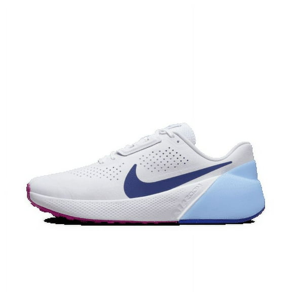 Nike Air Zoom TR 1 Men's Workout Shoes Color: White/Aquarius Blue/Fierce Pink/Deep Royal Blue Size: 9