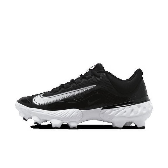 Nike Alpha Huarache Elite 4 Low MCS Men's Baseball Cleats Color: Black/Blue Tint/Anthracite/White Size: 8.5