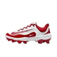 thumbnail image 1 of Nike Alpha Huarache Elite 4 Low MCS Men's Baseball Cleats FD6255-105, White/University Red Size 9.5, 1 of 1