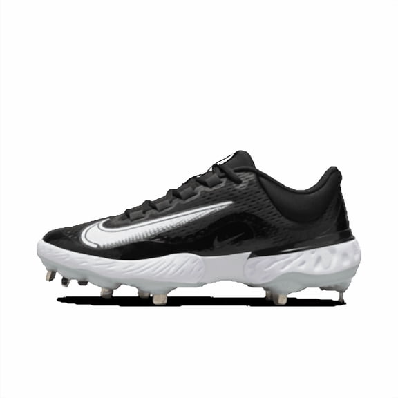 Nike Alpha Huarache Elite 4 Low Black / White - Blue Tint DJ6521-001 Men's Size 7