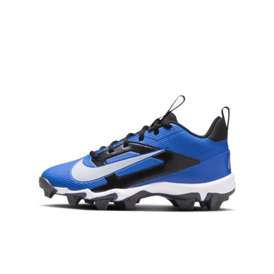 Nike Alpha Menace 4 Shark Big Kids' Football Cleats Color: Hyper Royal/Metallic Silver/Midnight Navy/White Size: 12C