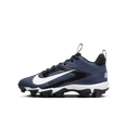 thumbnail image 1 of Nike Alpha Menace 4 Shark Big Kids' Football Cleats Color: Midnight Navy/Metallic Silver/Obsidian/White Size: 5.5Y, 1 of 1
